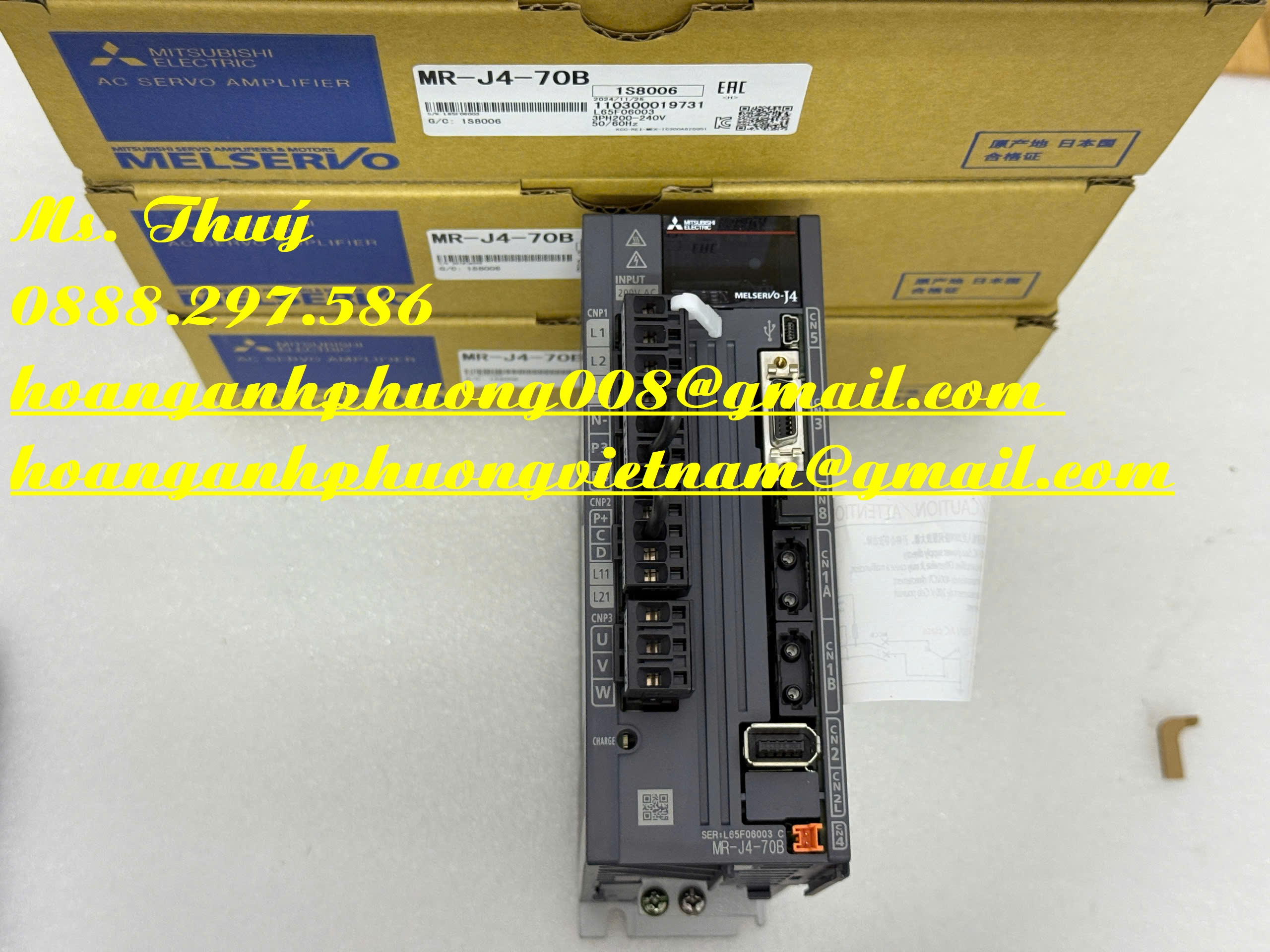 Chuyên hàng Mitsubishi - Bộ điều khiển MR-J4-70B chất lượng cao